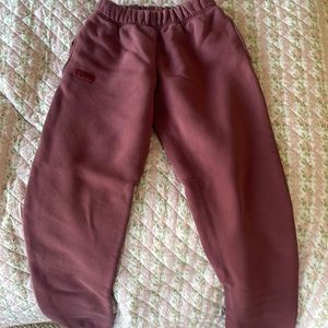 Set active high rise sweats . Canyon color